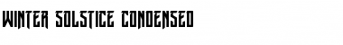 Download Winter Solstice Condensed Condensed Font Title Preview