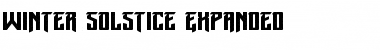 Download Winter Solstice Expanded Expanded Font Title Preview