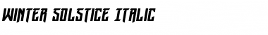 Download Winter Solstice Italic Italic Font Title Preview