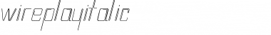 Download wireplay Italic Font Title Preview