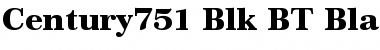 Download Century751 Blk BT Black Font Title Preview