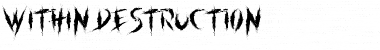 Download within destruction Regular Font Title Preview