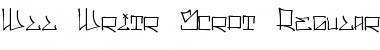Download Wll Writr Scrpt Regular Font Title Preview