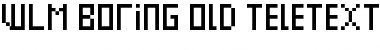 Download WLM Boring Old Teletext UC Regular Font Title Preview