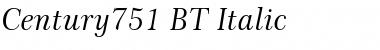 Download Century751 BT Italic Font Title Preview