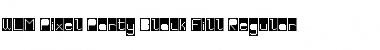 Download WLM Pixel Party Black Fill Regular Font Title Preview