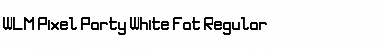 Download WLM Pixel Party White Fat Regular Font Title Preview