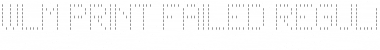 Download WLM Print Failed Regular Font Title Preview