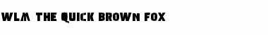 Download WLM The Quick Brown Fox Regular Font Title Preview