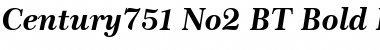 Download Century751 No2 BT Bold Italic Font Title Preview