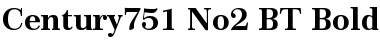 Download Century751 No2 BT Bold Font Title Preview