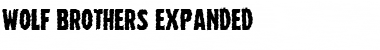Download Wolf Brothers Expanded Expanded Font Title Preview