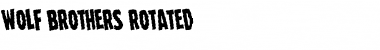 Download Wolf Brothers Rotated Regular Font Title Preview