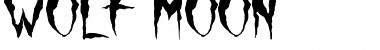 Download Wolf Moon Regular Font Title Preview