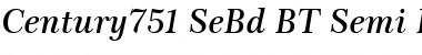 Download Century751 SeBd BT Semi Bold Italic Font Title Preview