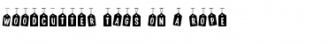 Download Woodcutter Tags on a Rope Regular Font Title Preview