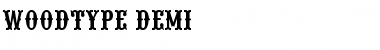 Download WoodType-Demi Regular Font Title Preview