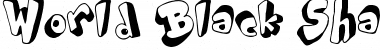 Download World Black Shadow Regular Font Title Preview