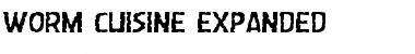 Download Worm Cuisine Expanded Expanded Font Title Preview