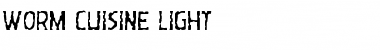 Download Worm Cuisine Light Light Font Title Preview