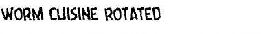 Download Worm Cuisine Rotated Regular Font Title Preview