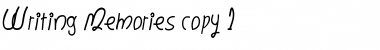 Download Writing Memories Regular Font Title Preview