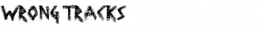 Download Wrong Tracks Regular Font Title Preview
