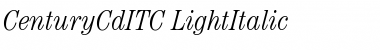 Download CenturyCdITC Light Italic Font Title Preview