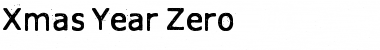 Download Xmas Year Zero Font