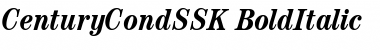Download CenturyCondSSK BoldItalic Font Title Preview