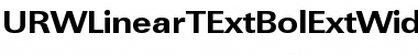 Download URWLinearTExtBolExtWid Regular Font