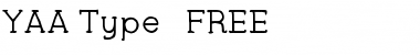 Download YAA Type  FREE Font