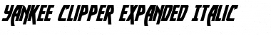 Download Yankee Clipper Expanded Italic Expanded Italic Font