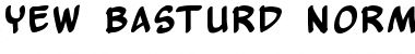 Download Yew Basturd Normal Font
