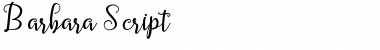 Download Barbara Script Regular Font Title Preview