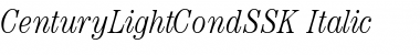 Download CenturyLightCondSSK Italic Font Title Preview