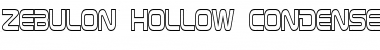 Download Zebulon Hollow Condensed Regular Font