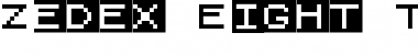 Download Zedex Eight T One Regular Font