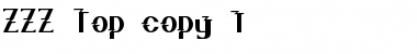 Download ZZZ Top Regular Font Title Preview