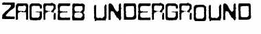 Download [Zagreb Underground] Regular Font Title Preview