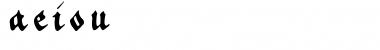Download _a e i o u Regular Font Title Preview