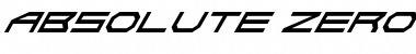 Download Absolute Zero Italic Font Title Preview