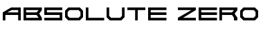 Download Absolute Zero Regular Font Title Preview
