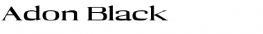 Download Adon Black  Font Title Preview