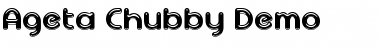 Download Ageta Chubby Demo Regular Font Title Preview