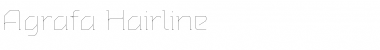 Download Agrafa Hairline Font Title Preview