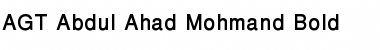 Download AGT Abdul Ahad Mohmand Bold Font Title Preview