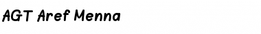 Download AGT Aref_Menna Regular Font Title Preview