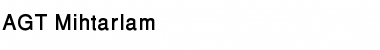 Download AGT Mihtarlam Regular Font Title Preview