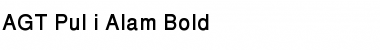 Download AGT Pul-i-Alam Bold Font Title Preview